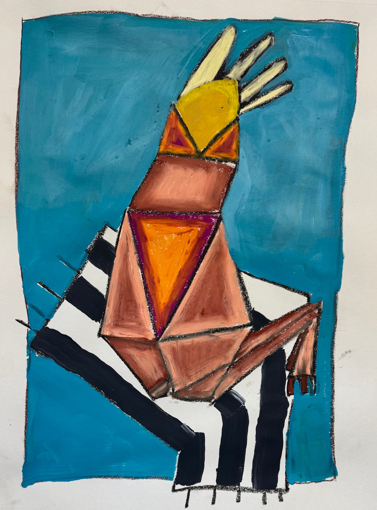 Woman with flower head #2