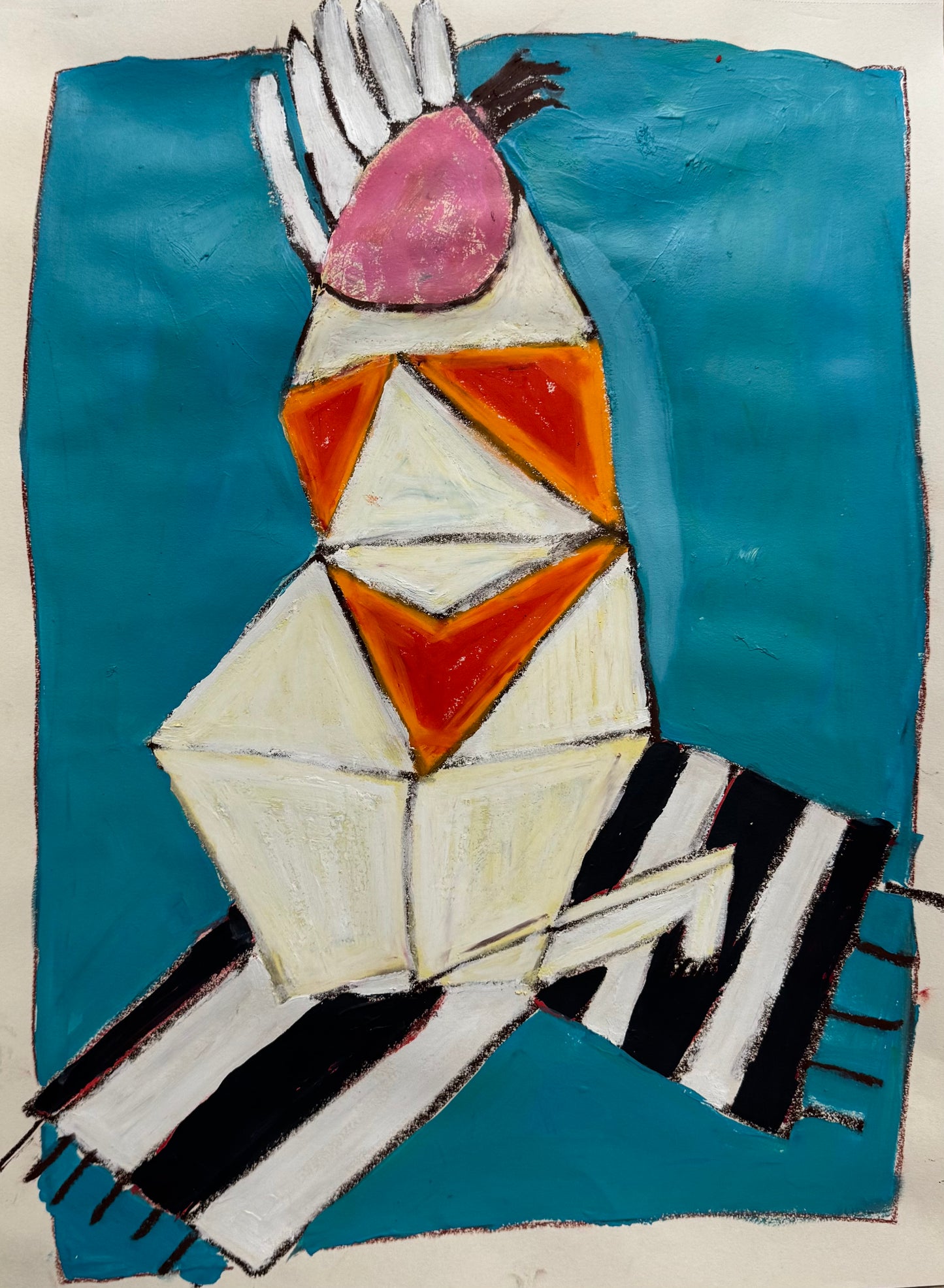 Woman with flower head #3