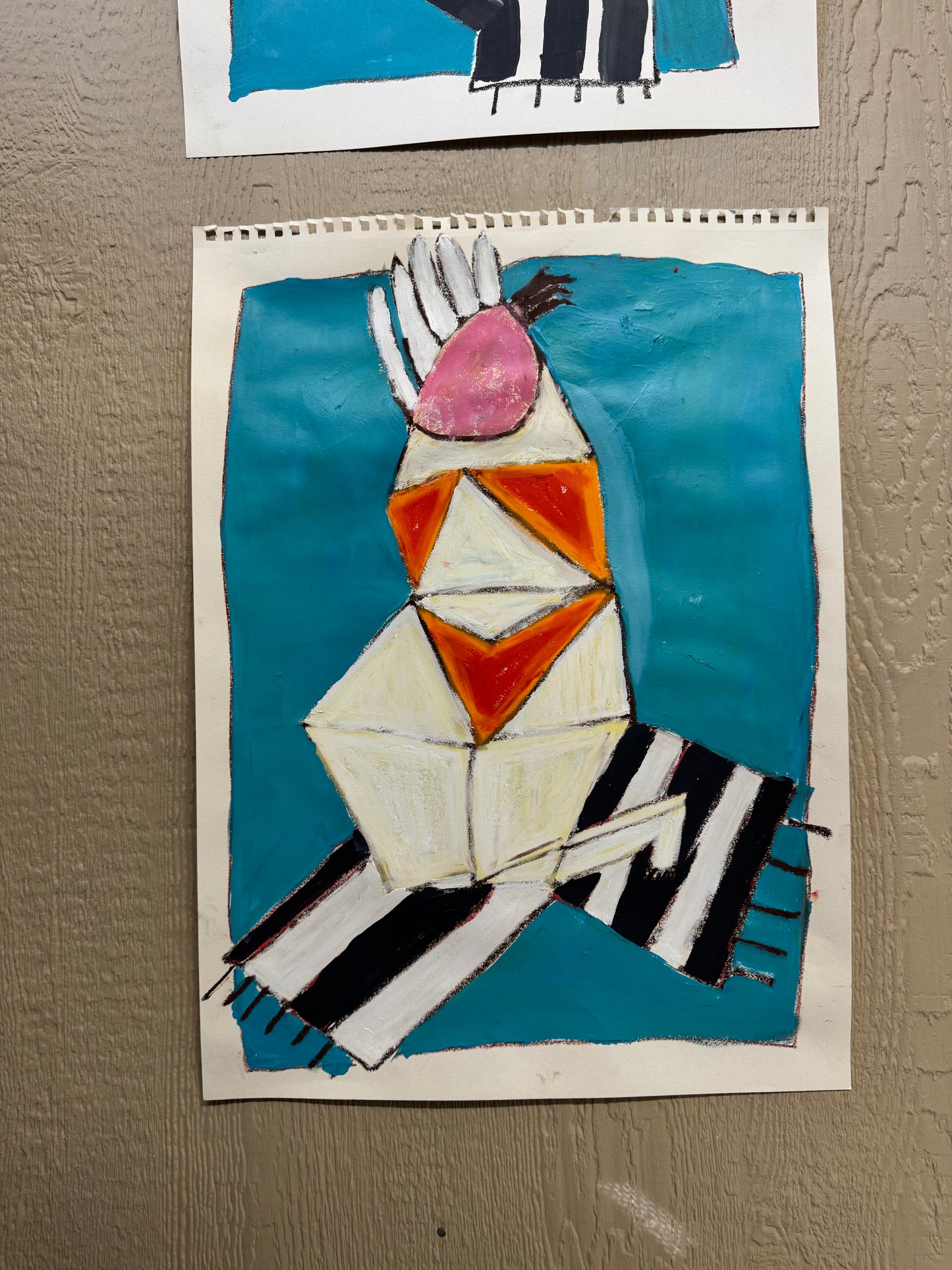 Woman with flower head #3